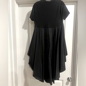 Black T shirt top high low